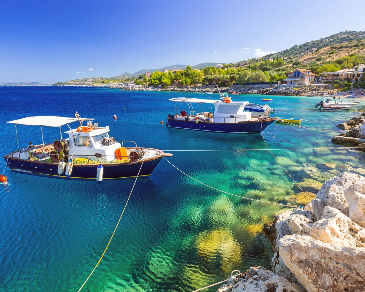 Обои море, лодки, греция, 4, sea, boats, greece разрешение 5399x3600 Загрузить