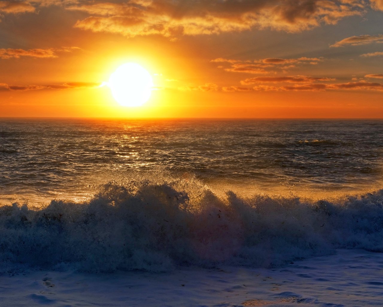 Обои волны, закат, море, 17, wave, sunset, sea разрешение 5420x3710 Загрузить