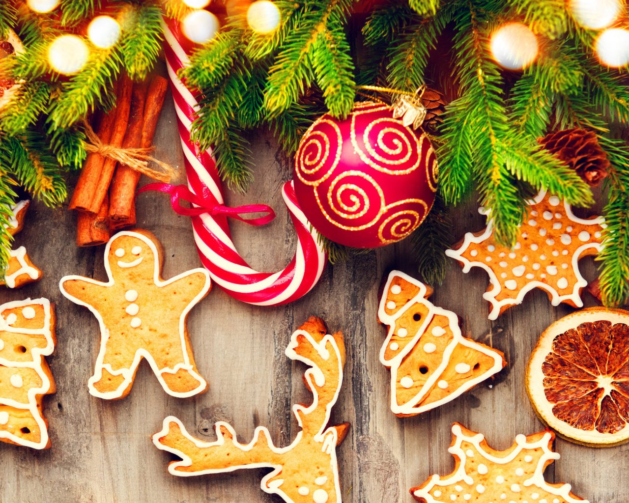 Обои новый год, леденец, елка, хвоя, корица, апельсин, рождество, печенье, выпечка, new year, lollipop, tree, needles, cinnamon, orange, christmas, cookies, cakes разрешение 1920x1200 Загрузить