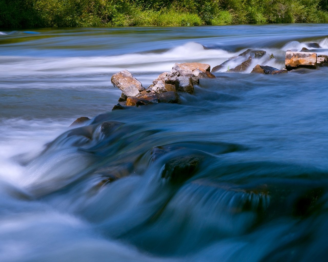 Обои вода, река, природа, камни, течение, water, river, nature, stones, for разрешение 1920x1080 Загрузить