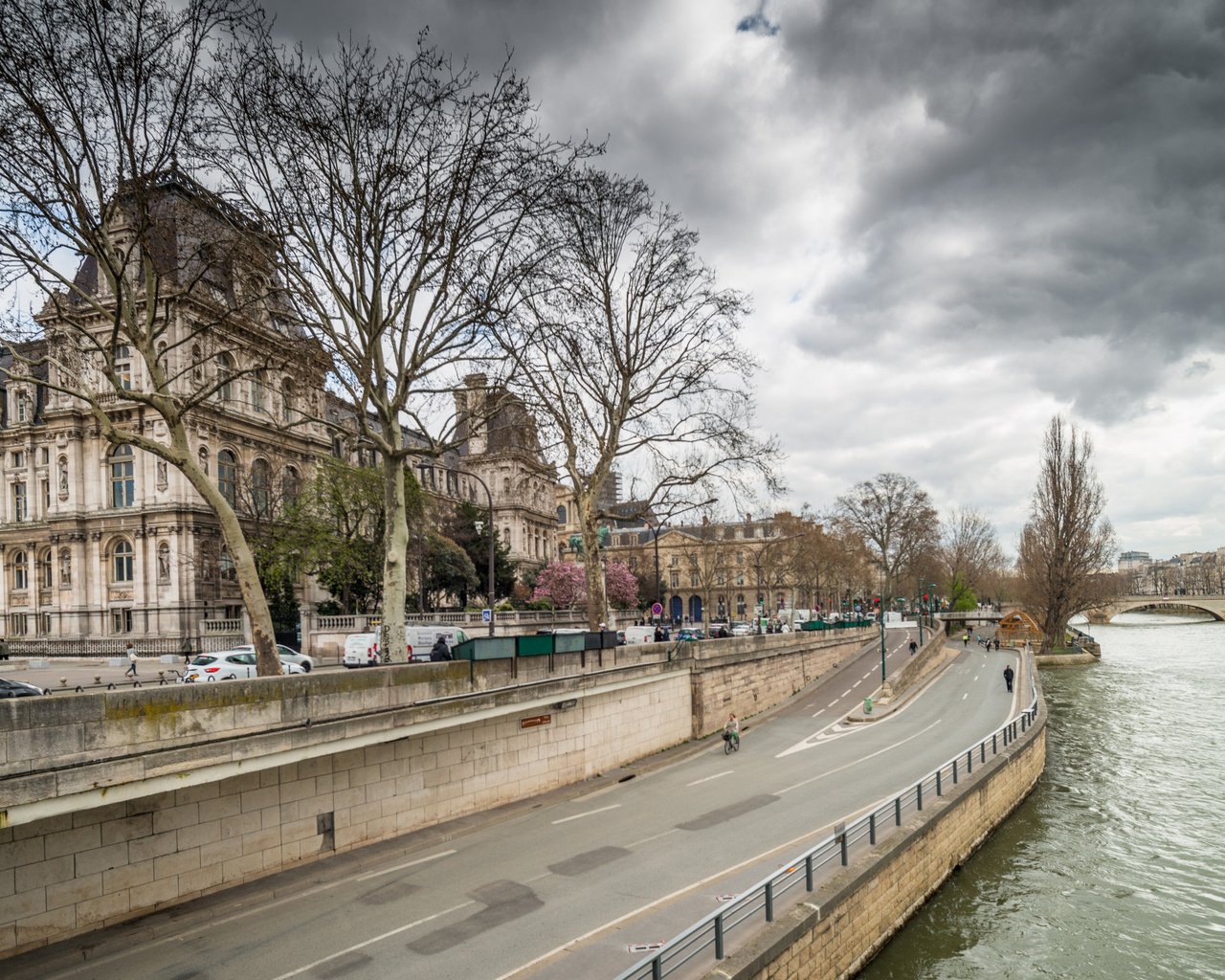 Обои мост, париж, городок, франция, bridge, paris, town, france разрешение 2112x1188 Загрузить