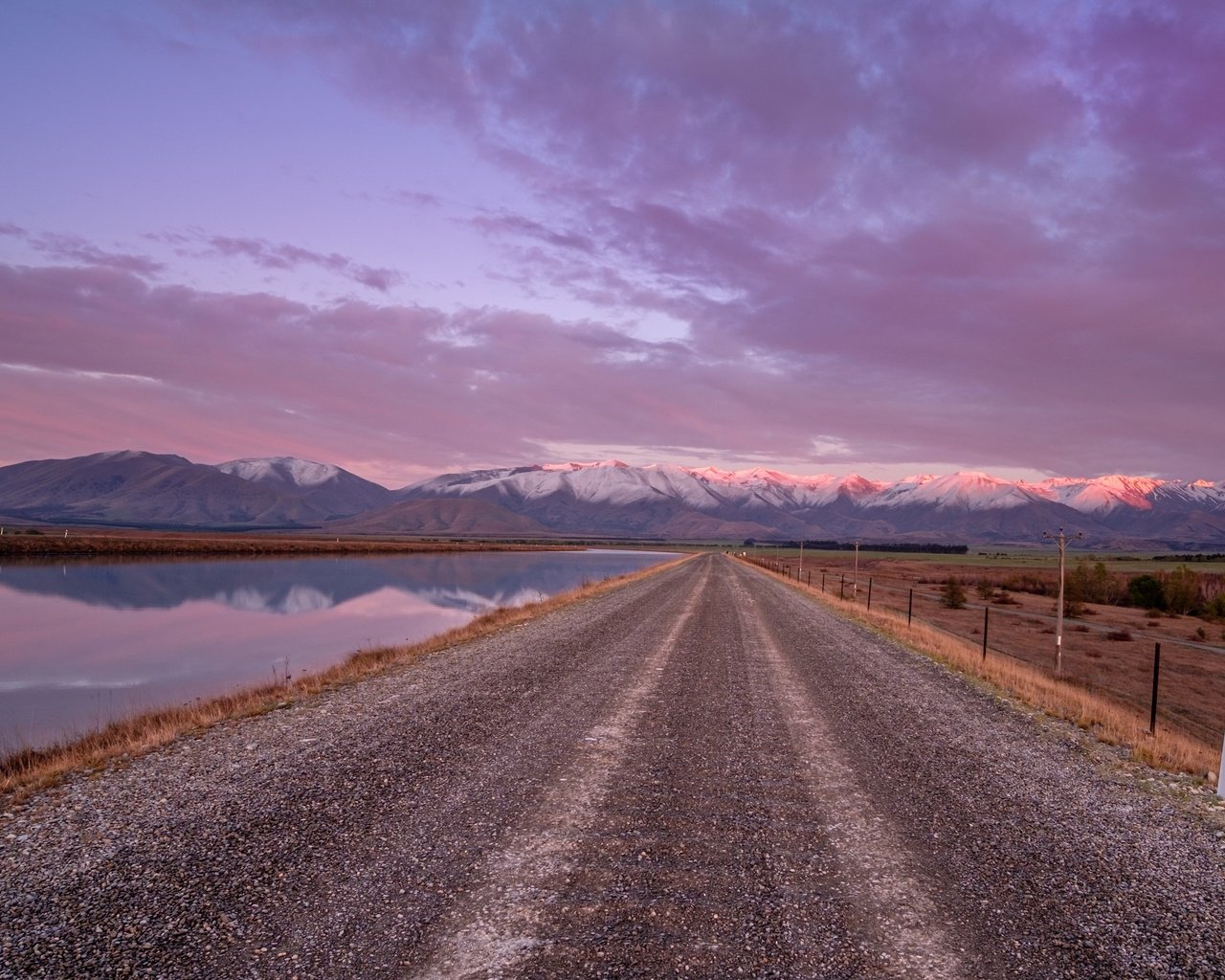 Обои дорога, природа, знак, road, nature, sign разрешение 3840x2160 Загрузить