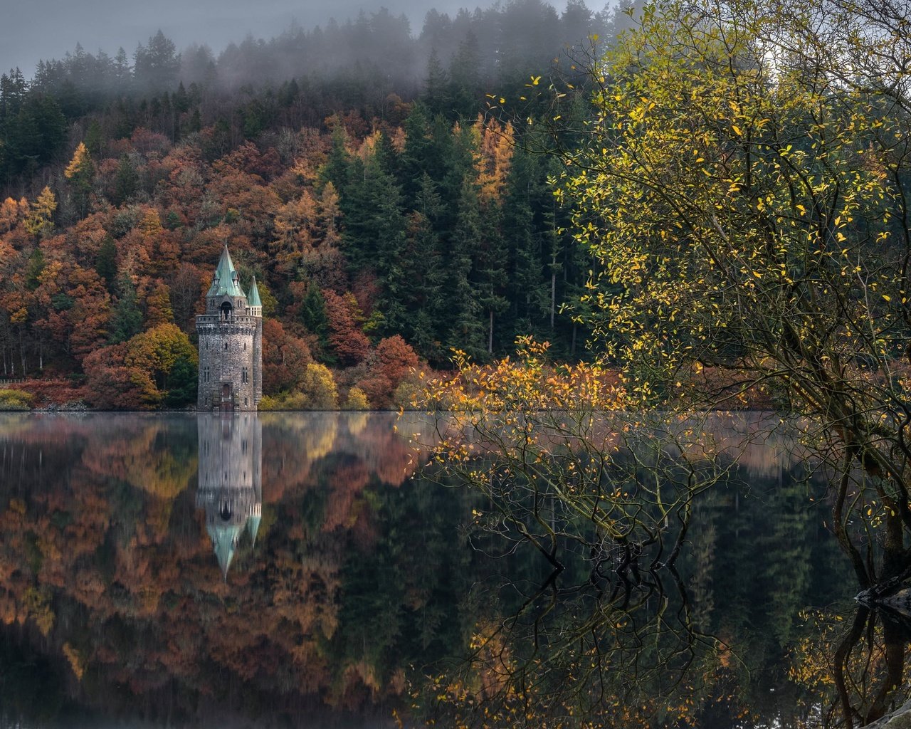 Обои озеро, природа, lake, nature разрешение 2048x1300 Загрузить