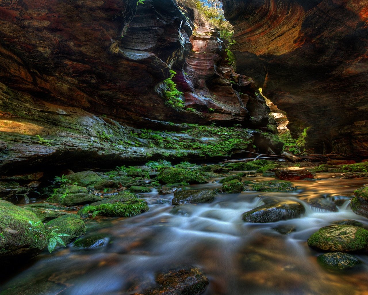 Обои вода, скалы, природа, камни, ручей, каньон, австралия, water, rocks, nature, stones, stream, canyon, australia разрешение 1920x1200 Загрузить