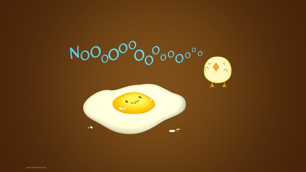 Обои цыплёнок, яйцо, nooo, chicken, egg разрешение 1920x1200 Загрузить