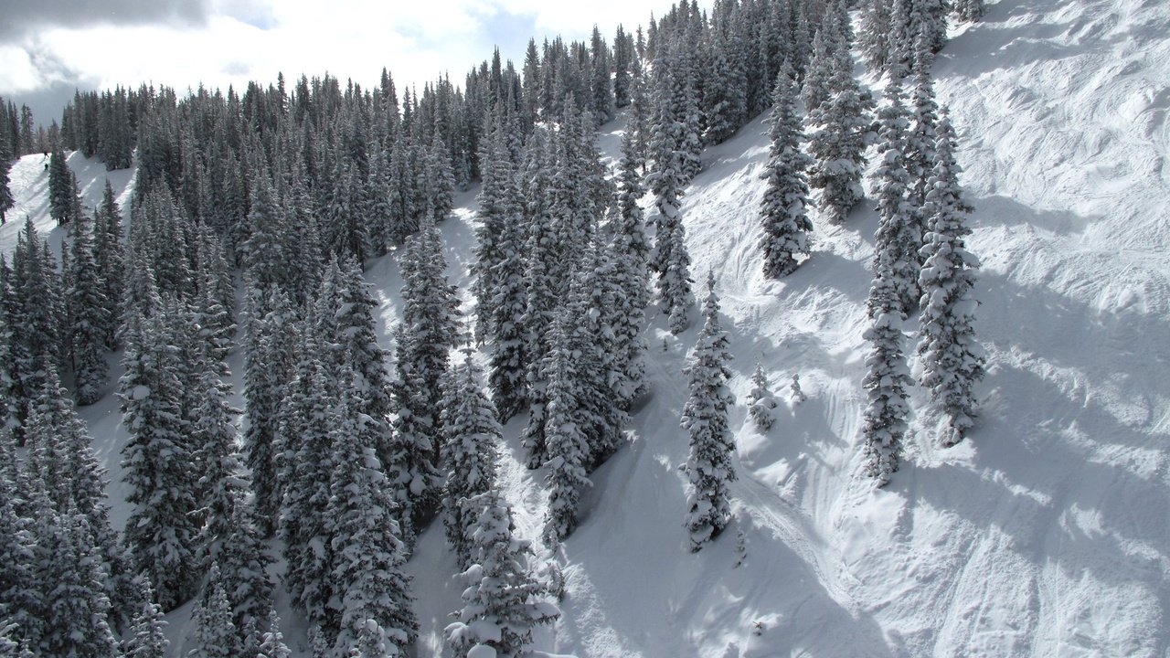 Обои снег, зима, склон, гора, snow, winter, slope, mountain разрешение 1920x1200 Загрузить