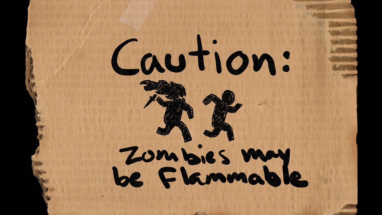 Обои зомби, предупреждение, картон, осторожность, may be, flammable, zombies, warning, cardboard, caution разрешение 1920x1200 Загрузить