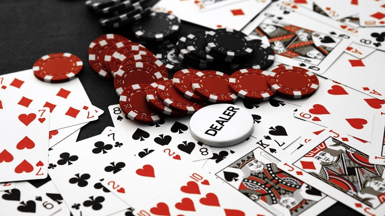 Скачать обои казино, покер, фишки, карты, casino разрешение 1280x720 #159