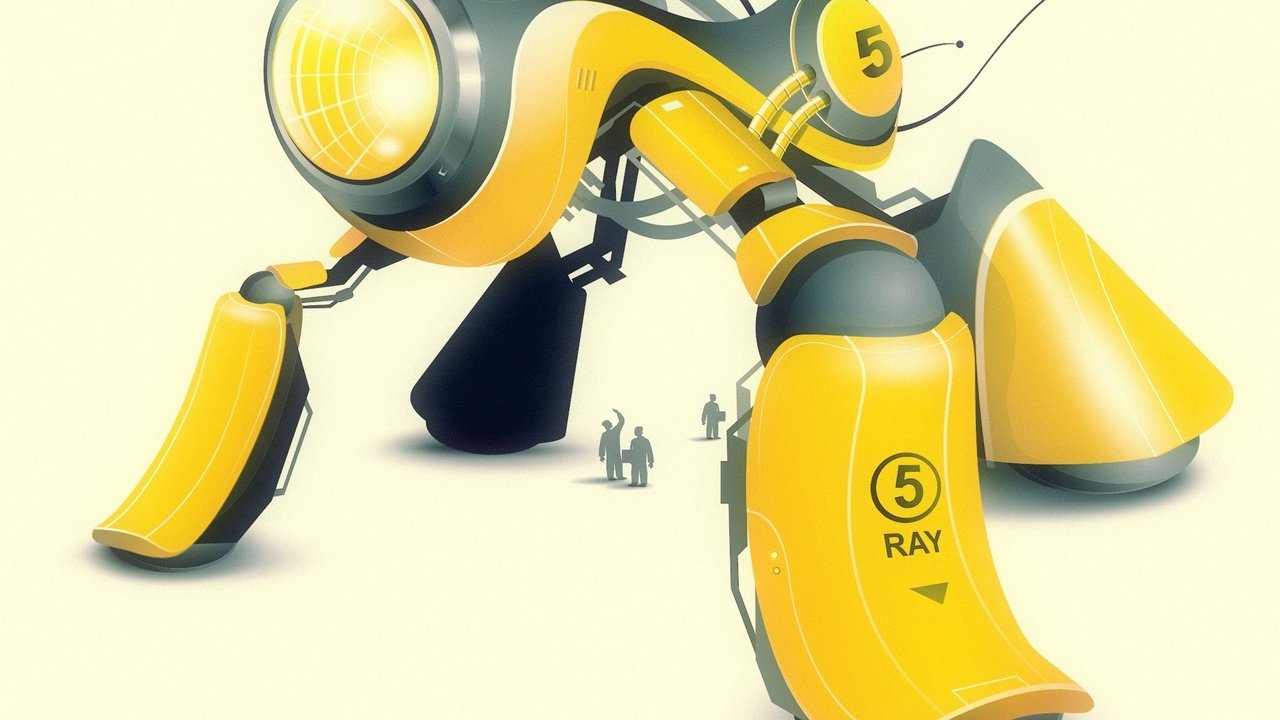 Обои желтый, вектор, робот, yellow, vector, robot разрешение 1920x1440 Загрузить