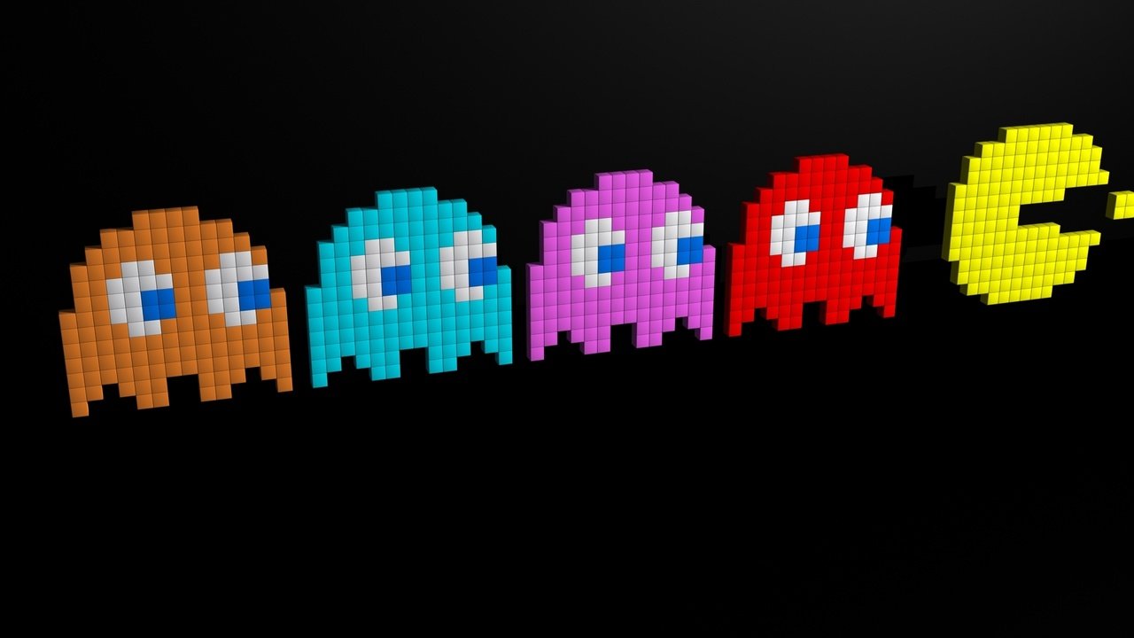 Обои классика, пиксели, пакман, classic, pixels, pacman разрешение 1920x1200 Загрузить