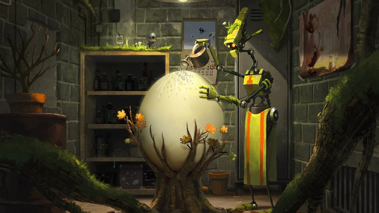 Обои робот, фантазия, жизнь, растение, забота, яйцо, goro fujita - hidden nature, robot, fantasy, life, plant, care, egg разрешение 1920x1200 Загрузить