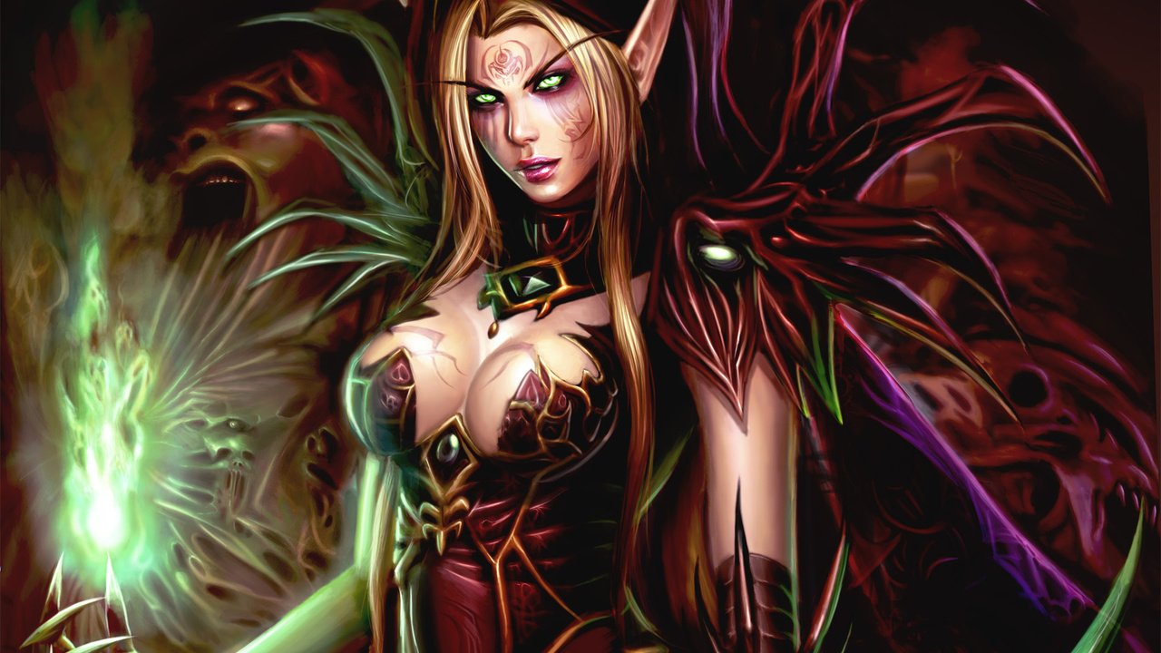 Обои грудь, мир варкрафта, груд, кровавая эльфийка, ух, chest, world of warcraft, breast, bloody elf, wow разрешение 1920x1200 Загрузить