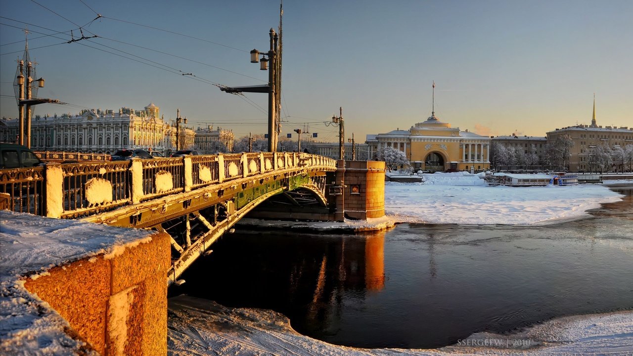 Обои санкт-петербург, адмиралтейство, дворцовый мост, зимний дворец, serg-sergeew, saint petersburg, the admiralty, the palace bridge, the winter palace разрешение 2560x1600 Загрузить