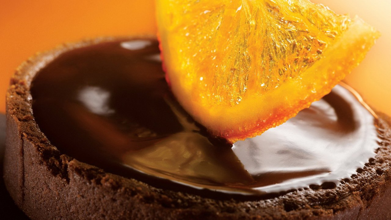 Обои апельсин, шоколад, orange, chocolate разрешение 1920x1200 Загрузить