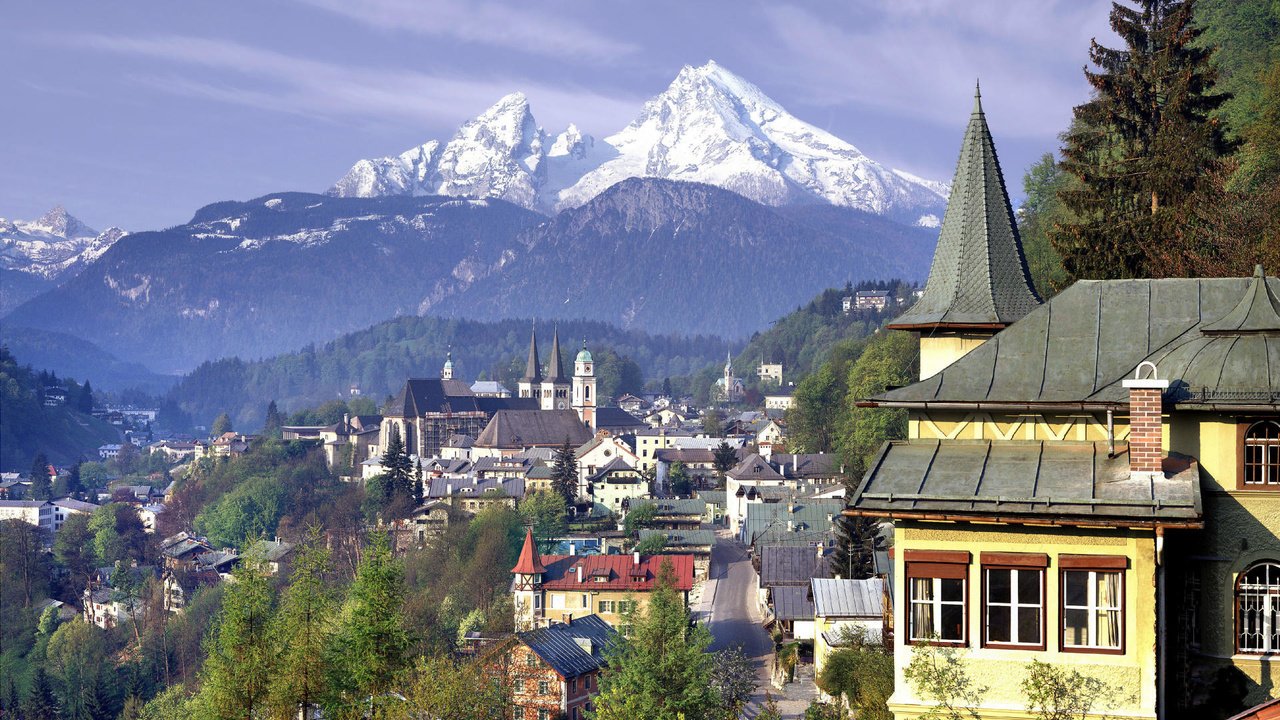 Обои горы, лес, германия, mountains, forest, germany разрешение 1920x1080 Загрузить