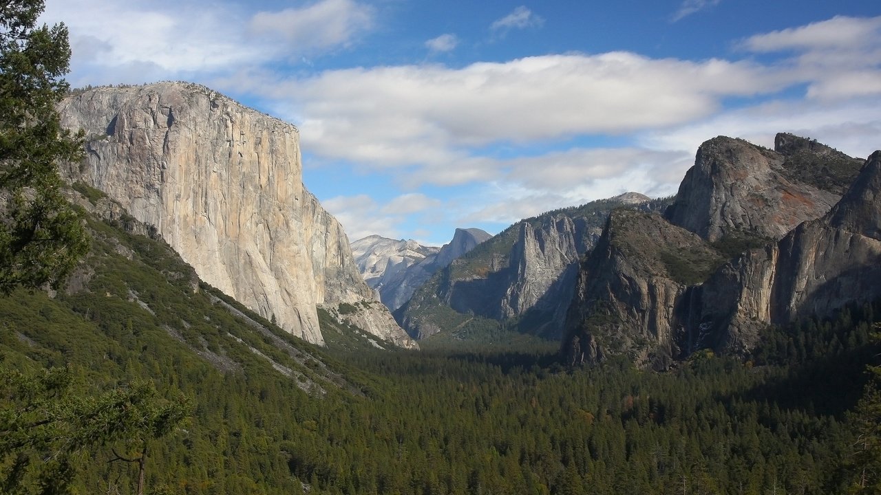 Обои облака, деревья, долина йосемити, clouds, trees, yosemite valley разрешение 1920x1200 Загрузить