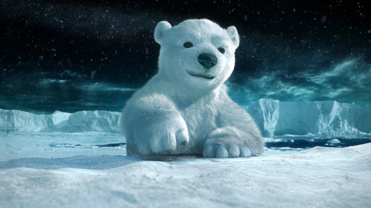 Обои снег, полярный медведь, лёд, snow, polar bear, ice разрешение 1920x1080 Загрузить