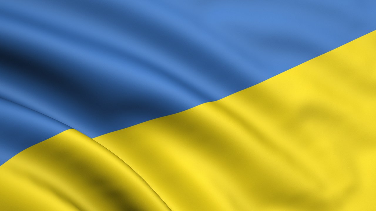 Обои желтый, синий, флаг, украина, yellow, blue, flag, ukraine разрешение 3000x1500 Загрузить