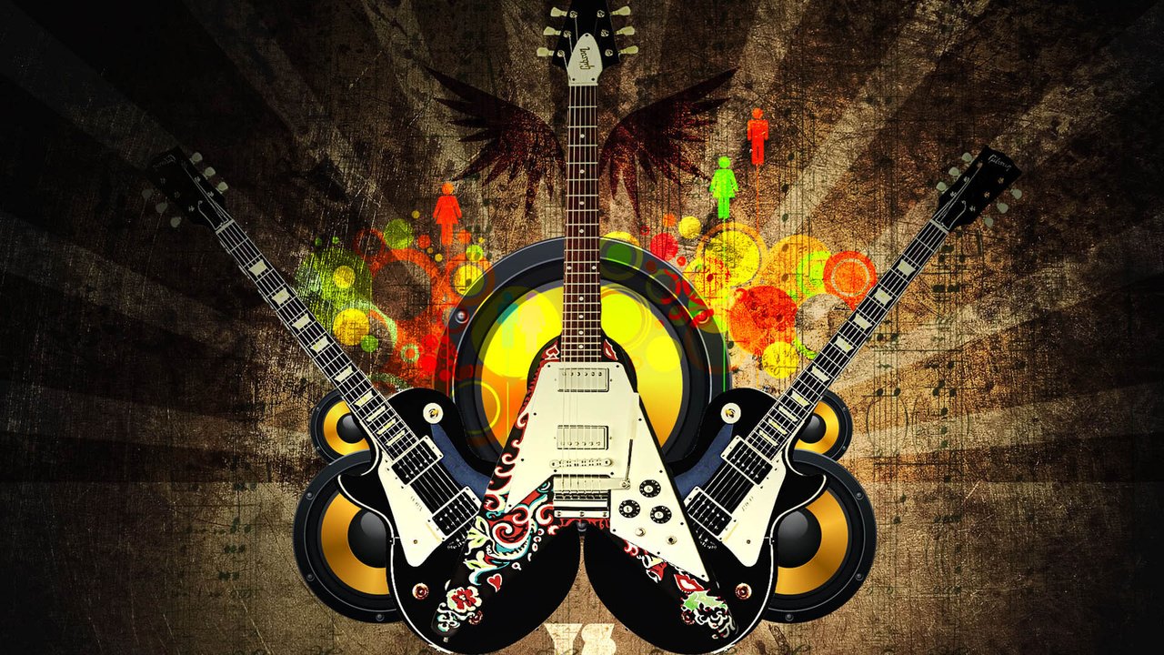 Обои лого, гитары, звук, logo, guitar, sound разрешение 1920x1200 Загрузить