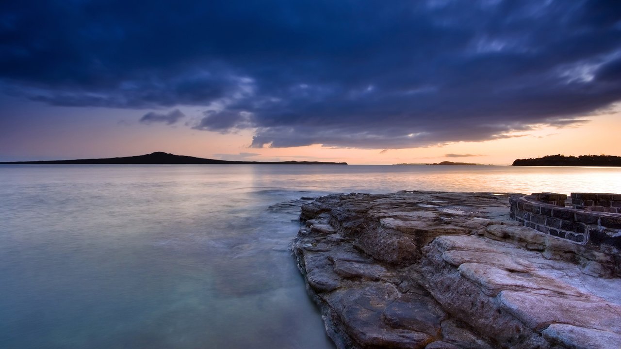 Обои вода, вечер, камни, water, the evening, stones разрешение 2560x1600 Загрузить