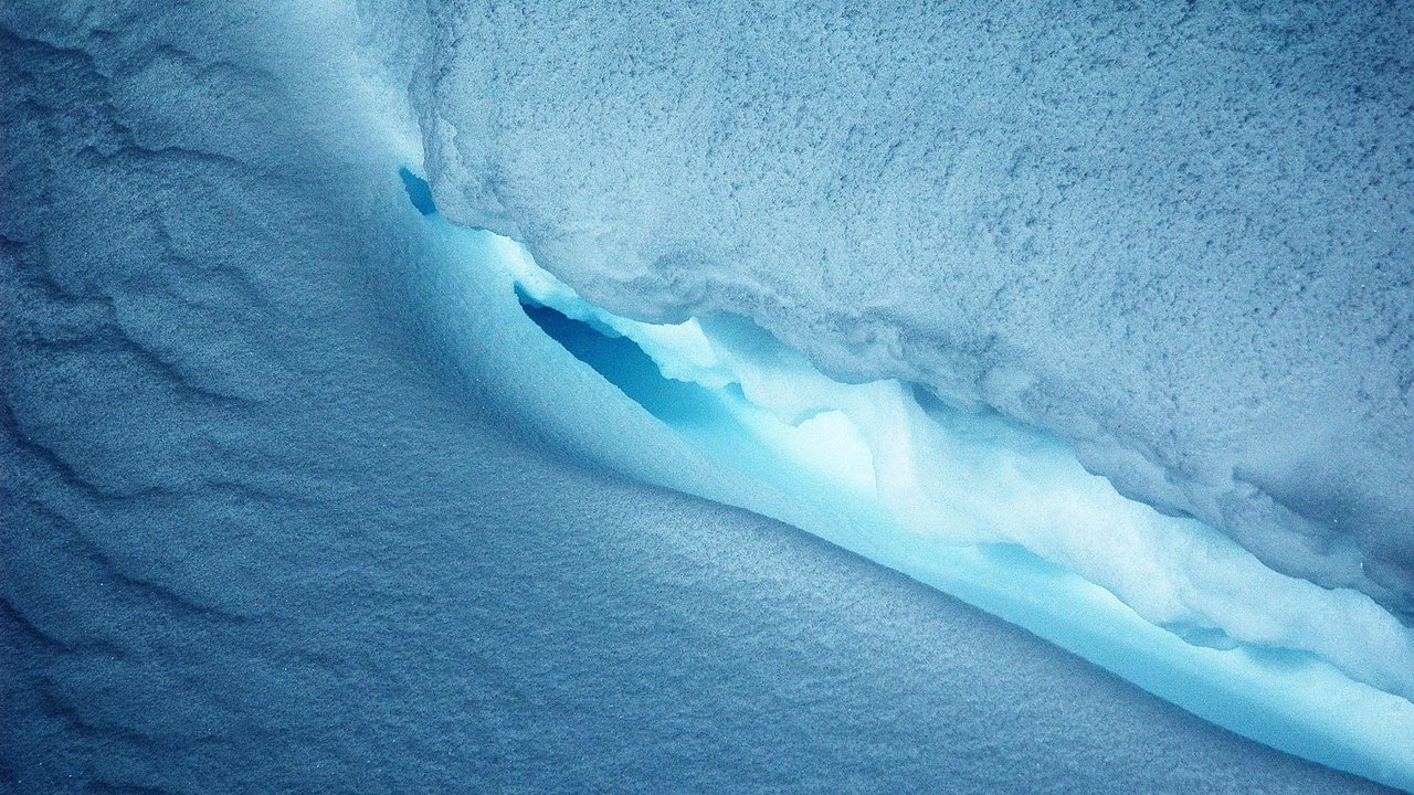 Обои снег, синий, лёд, ледник, snow, blue, ice, glacier разрешение 1920x1200 Загрузить