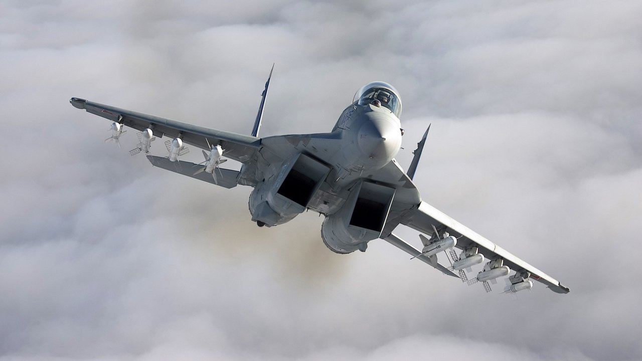 Обои самолет, истребитель, миг-35, the plane, fighter, the mig-35 разрешение 2560x1600 Загрузить