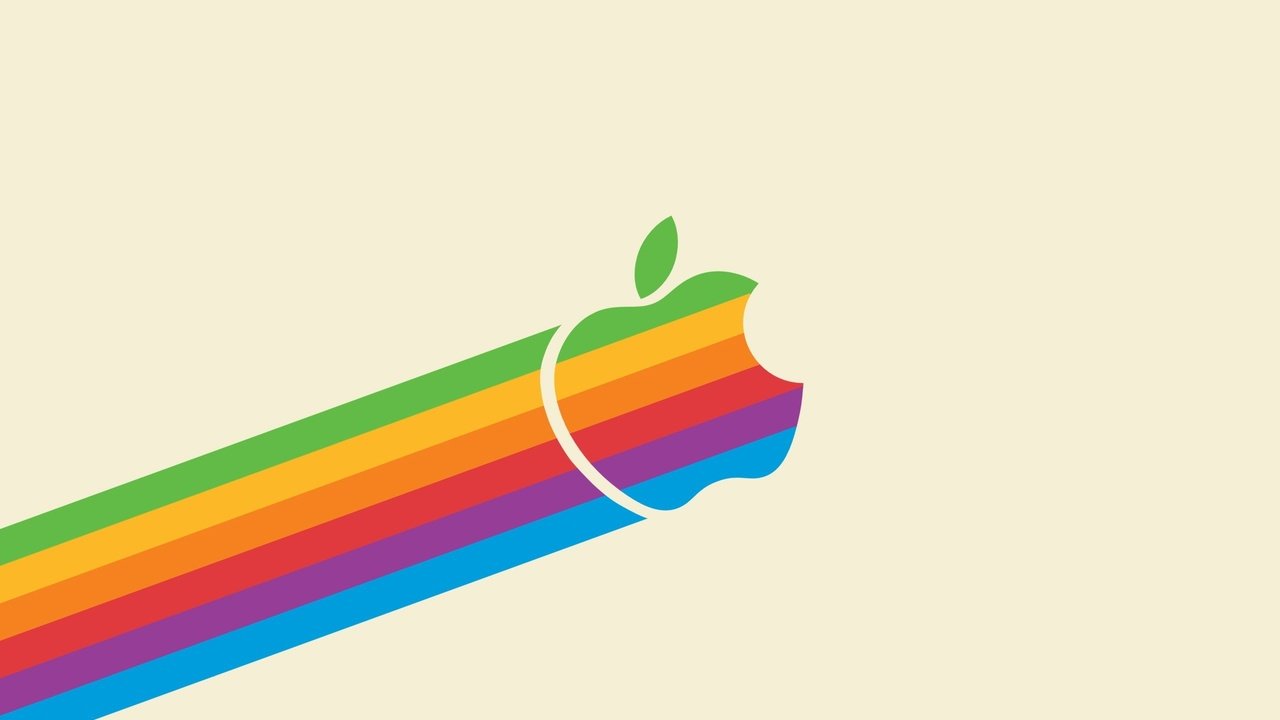 Обои цвет, минимализм, эппл, color, minimalism, apple разрешение 2560x1600 Загрузить