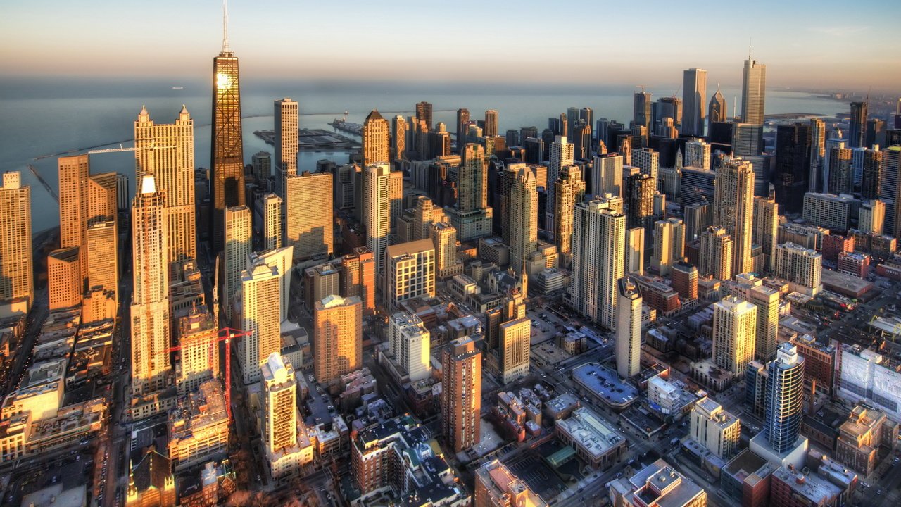 Обои небоскребы, сша, здания, чикаго, skyscrapers, usa, building, chicago разрешение 2560x1898 Загрузить
