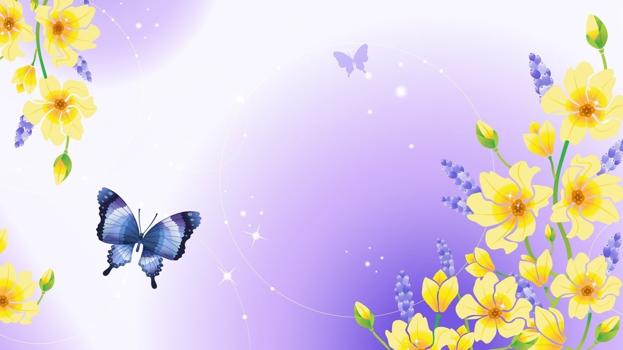 Обои цветы, фон, бабочка, весна, flowers, background, butterfly, spring разрешение 1920x1200 Загрузить