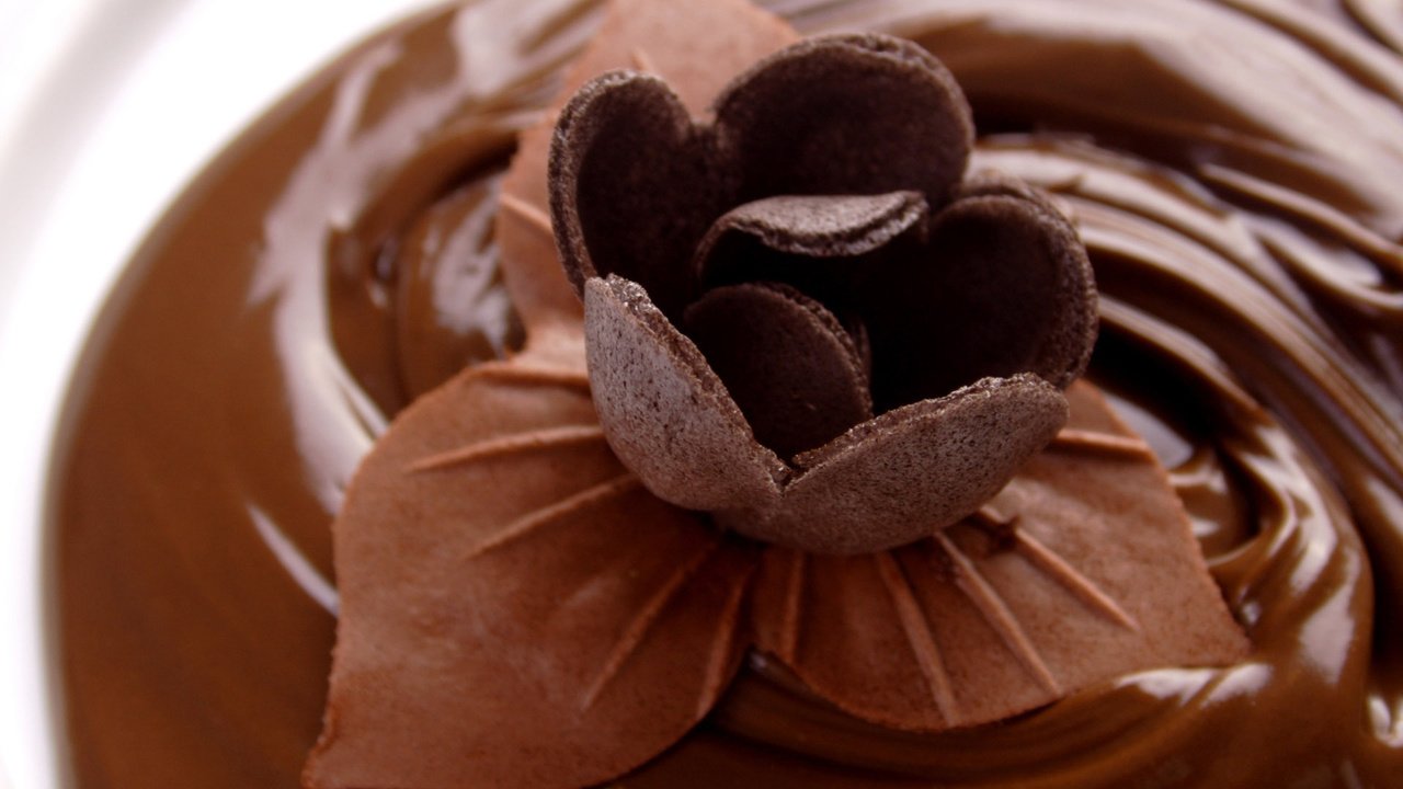 Обои шоколад, сладкое, шоколадный цветок, chocolate, sweet, chocolate flower разрешение 1920x1200 Загрузить