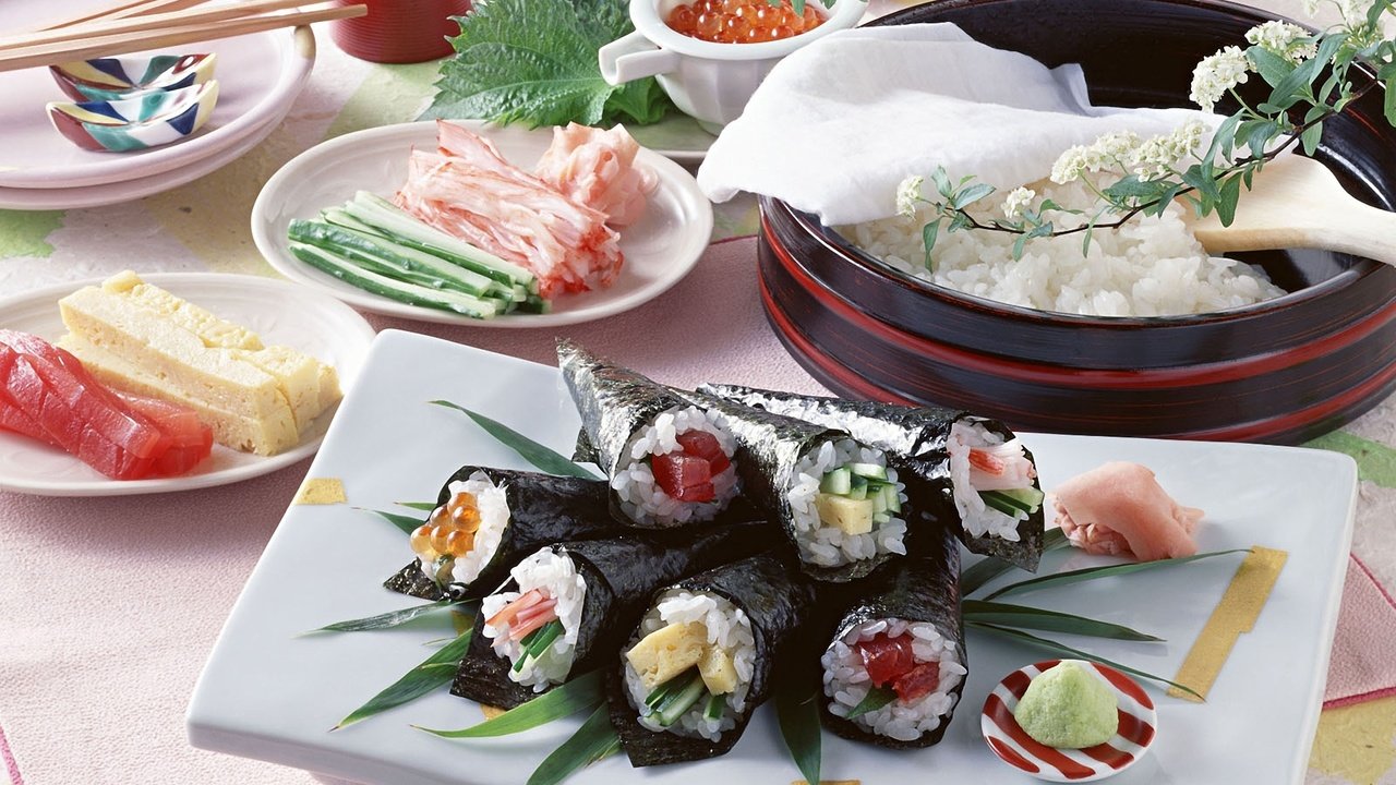 Обои икра, японская еда, рис, блюдо, васаби, caviar, japanese food, figure, dish, wasabi разрешение 1920x1440 Загрузить