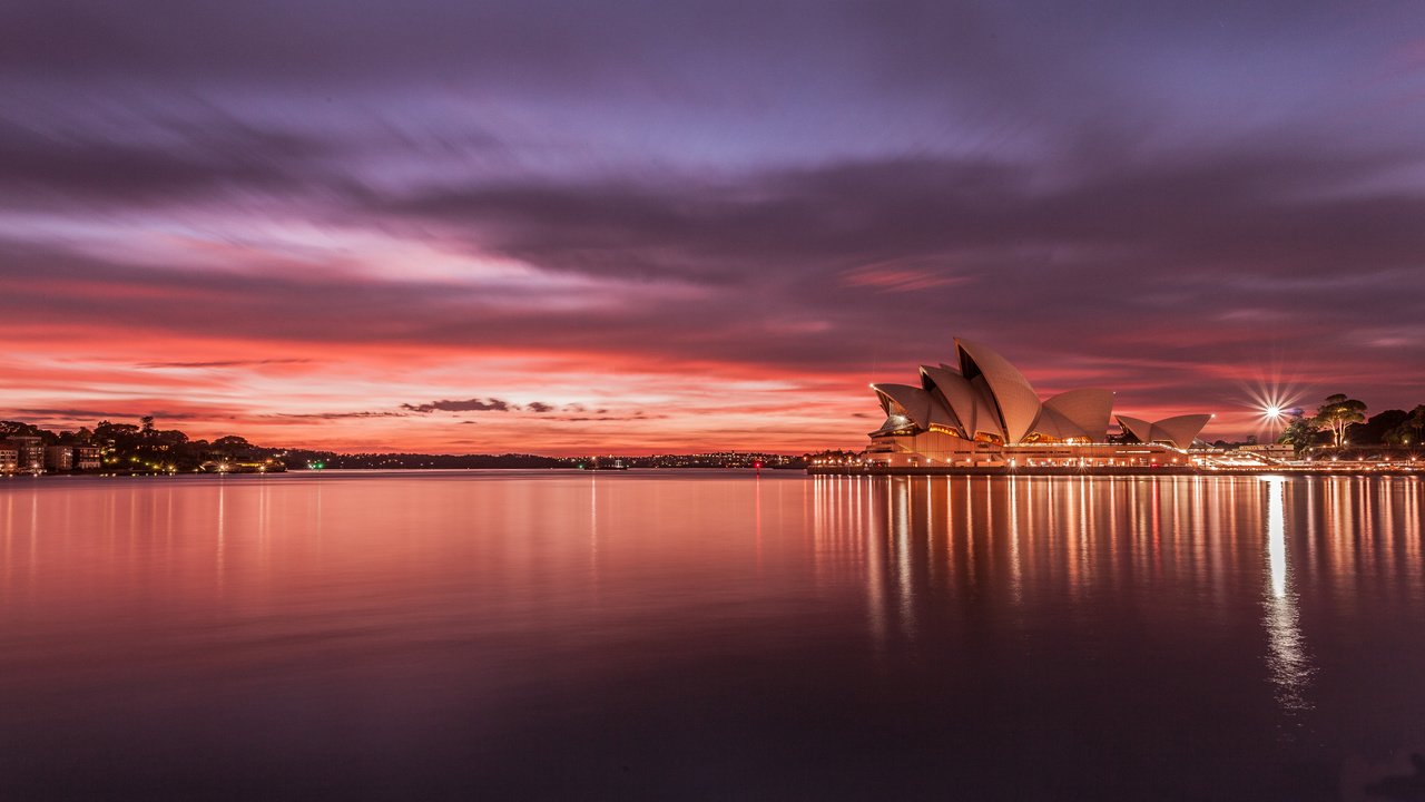 Обои вечер, сидней, австралия, опера, the evening, sydney, australia, opera разрешение 2560x1444 Загрузить