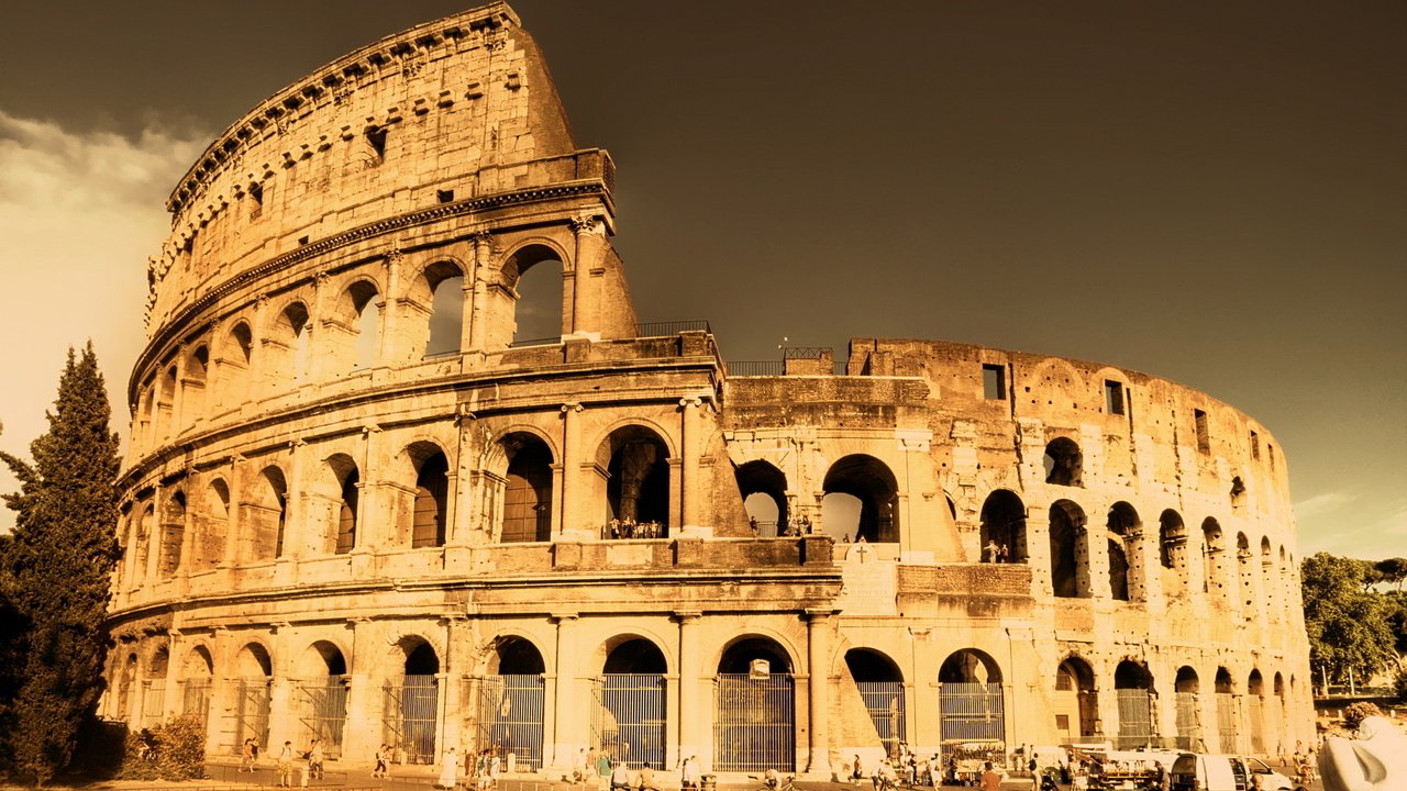 Обои италия, колизей, рим, italy, colosseum, rome разрешение 1920x1200 Загрузить