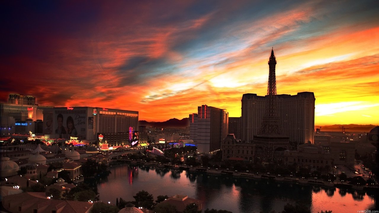 Обои закат, город, лас-вегас, las-vegas, sunset, the city, las vegas разрешение 1920x1080 Загрузить