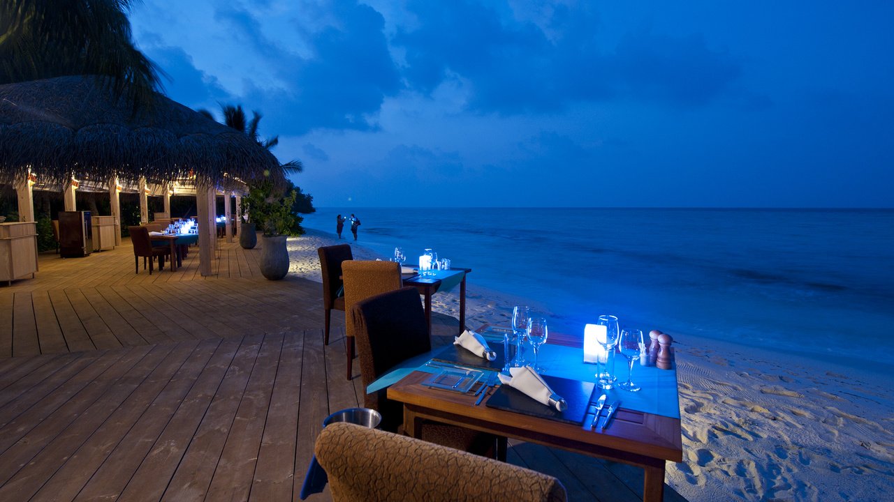 Обои море, пляж, мальдивы, синий вечер, sea, beach, the maldives, blue night разрешение 2500x1664 Загрузить