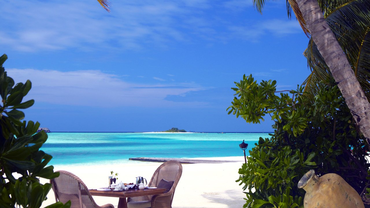 Обои пляж, тропики, мальдивы, beach, tropics, the maldives разрешение 3744x3081 Загрузить