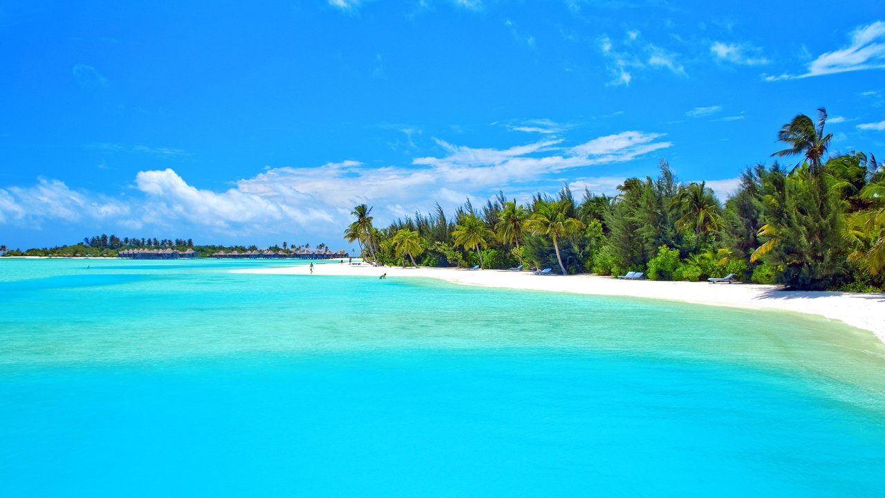 Обои море, пляж, отдых, остров, тропики, мальдивы, sea, beach, stay, island, tropics, the maldives разрешение 2835x1898 Загрузить