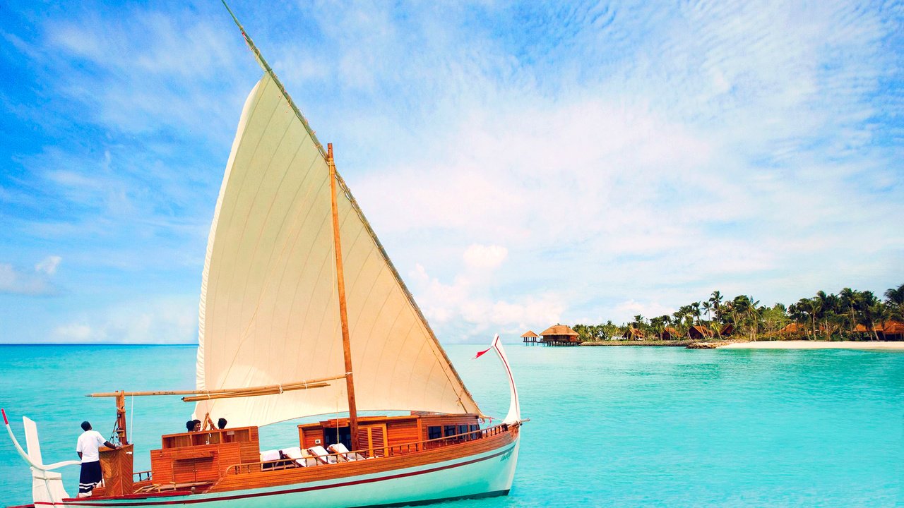 Обои море, лодка, отдых, остров, тропики, мальдивы, sea, boat, stay, island, tropics, the maldives разрешение 3008x1938 Загрузить