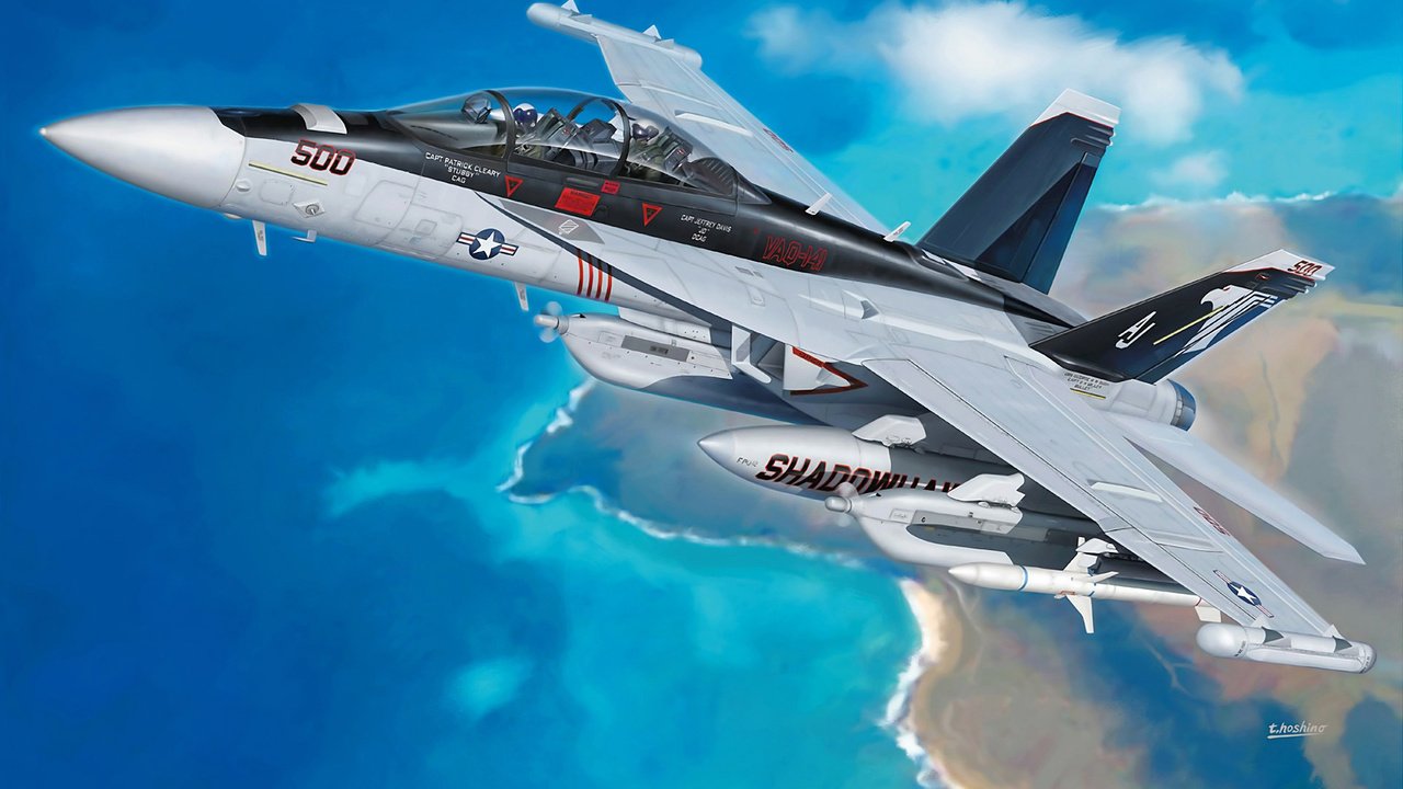 Обои арт, самолет, боинг, ea-18, гроулер, art, the plane, boeing, classic guitar player keyboardist pianist разрешение 1920x1080 Загрузить