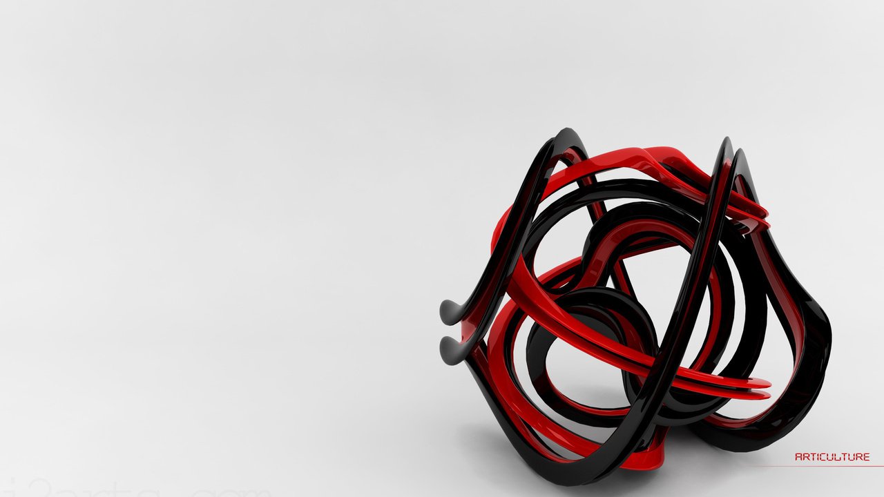 Обои черный, красный, клубок, articulture, black, red, tangle разрешение 1920x1080 Загрузить