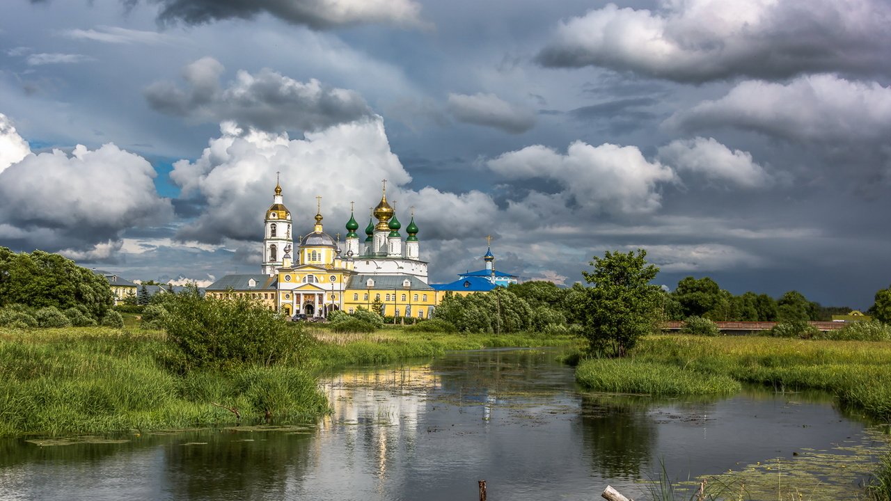 Обои россия, николо-шартомский мужской монастырь, russia, nikolo-shartomsky monastery разрешение 1920x1200 Загрузить