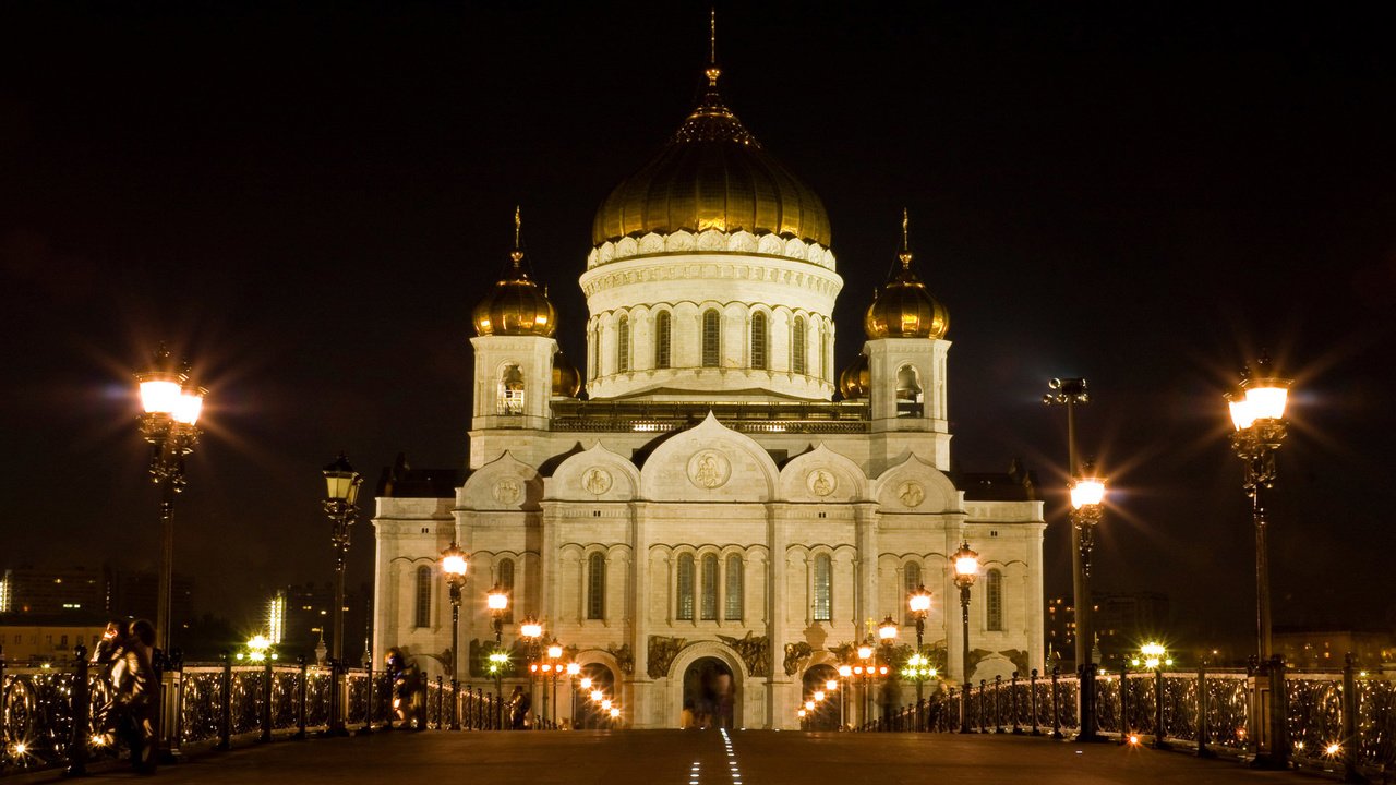 Обои москва - храм христа спасителя, moscow - cathedral of christ the savior разрешение 1920x1080 Загрузить