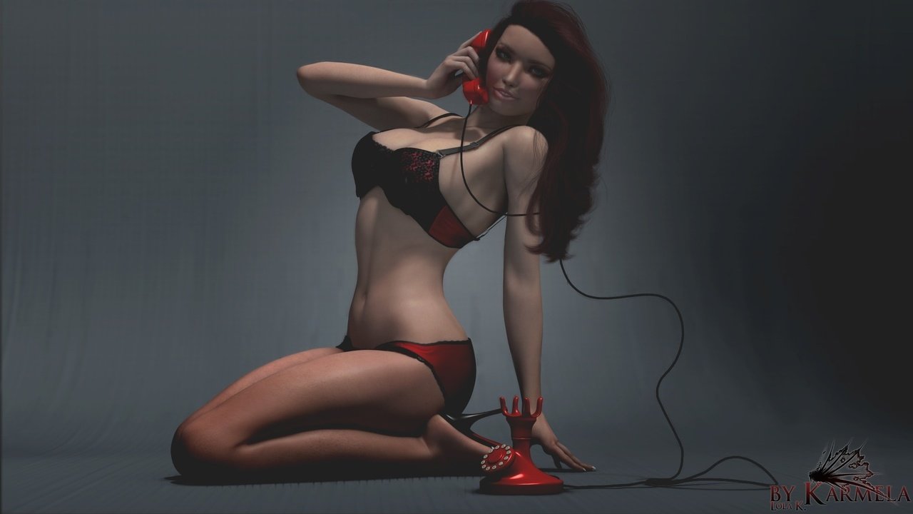 Обои девушка, поза, рендеринг, красное, нижнее белье, 3д, girl, pose, rendering, red, underwear, 3d разрешение 1920x1080 Загрузить