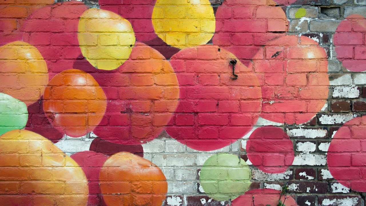 Обои стена, кирпич, граффити, wall, brick, graffiti разрешение 1920x1200 Загрузить