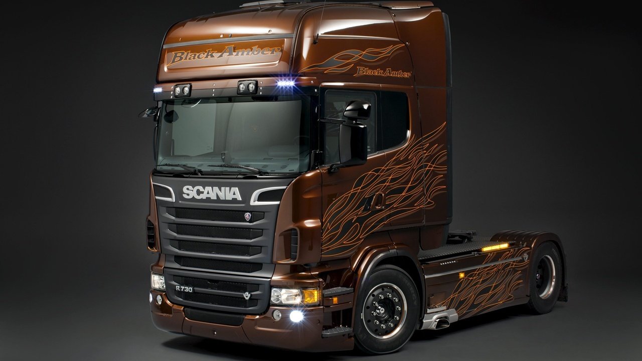 Обои тягач, scania trucks, 730 л.с., r730, black amber, р730, скания, tractor, 730 hp, scania разрешение 2560x1600 Загрузить