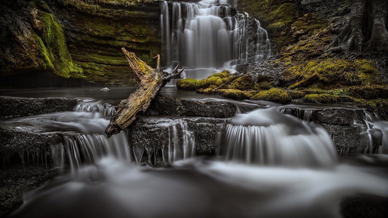 Обои вода, скалы, природа, водопад, поток, water, rocks, nature, waterfall, stream разрешение 2048x1363 Загрузить