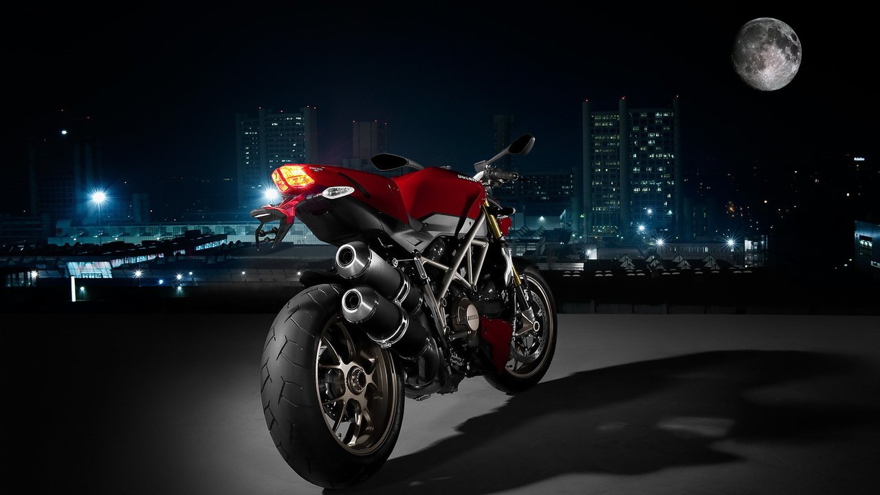 Обои ночь, город, мото, дукати, night, the city, moto, ducati разрешение 1920x1200 Загрузить