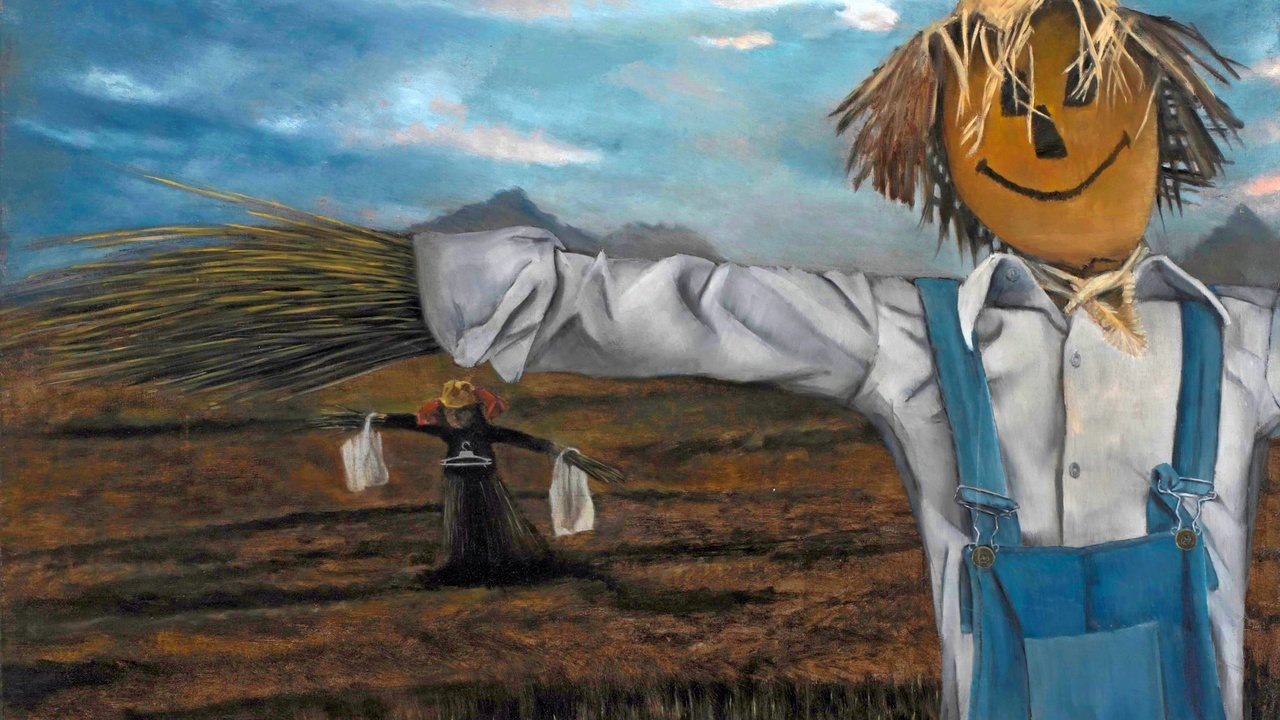 Обои картина, christer karlstad, норвежский художник, scarecrows, picture, norwegian artist разрешение 3720x2538 Загрузить