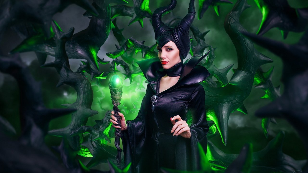 Обои анджелина джоли, малефисента, angelina jolie, maleficent разрешение 1920x1200 Загрузить