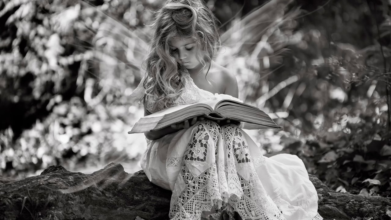 Обои крылья, девочка, книга, fairy tales, wings, girl, book разрешение 2048x1367 Загрузить